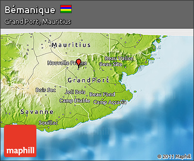 Physical 3D Map of Bémanique
