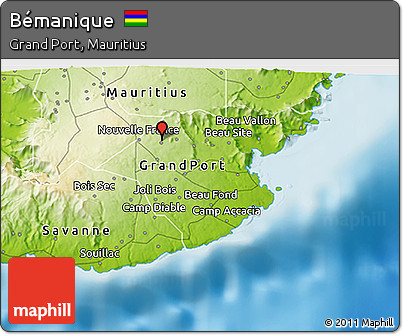 Physical 3D Map of Bémanique