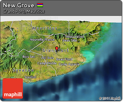 New Grove Mauritius Map Free Satellite 3D Map Of New Grove