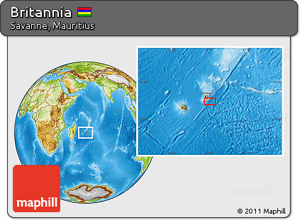 Physical Location Map of Britannia