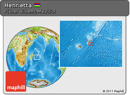 Physical Location Map of Henrietta