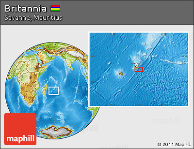 Physical Location Map of Britannia
