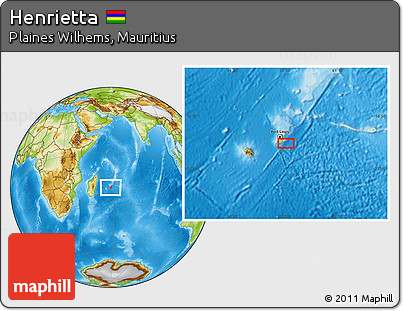 Physical Location Map of Henrietta