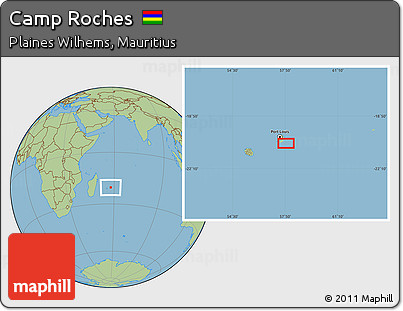 Savanna Style Location Map of Camp Roches