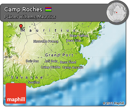 Physical Map of Camp Roches
