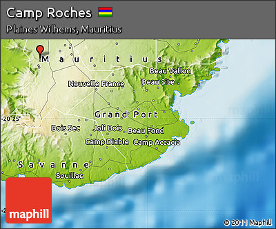 Physical Map of Camp Roches