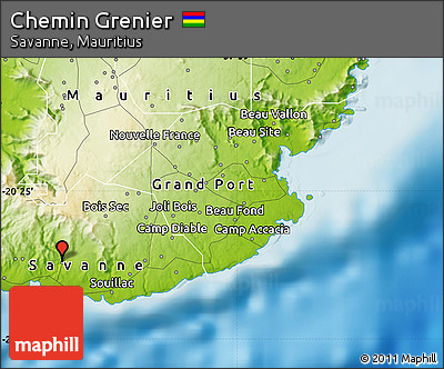 Physical Map of Chemin Grenier
