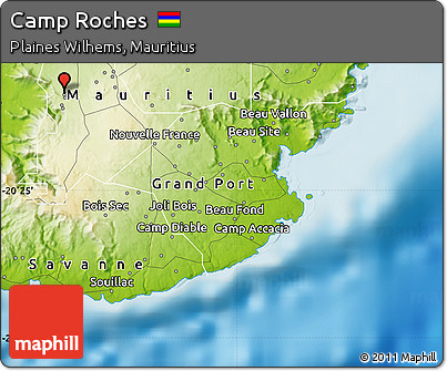 Physical Map of Camp Roches