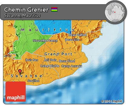 Political Map of Chemin Grenier