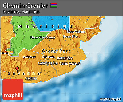 Political Map of Chemin Grenier