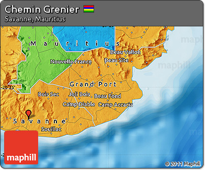 Political Map of Chemin Grenier