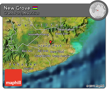 New Grove Mauritius Map Free Satellite Map Of New Grove