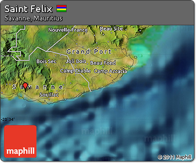 Satellite Map of Saint Felix