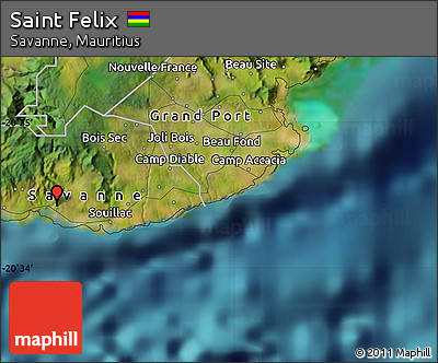 Satellite Map of Saint Felix