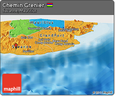 Political Panoramic Map of Chemin Grenier