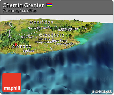 Satellite Panoramic Map of Chemin Grenier