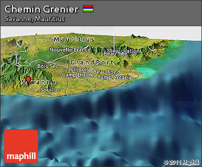 Satellite Panoramic Map of Chemin Grenier