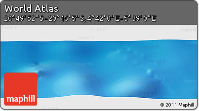 Physical Panoramic Map of the Area around 20° 32' 59" S, 5° 10' 30" E