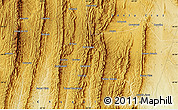 Physical Map of the area around 20° 32' 59" S, 63° 40' 30" W