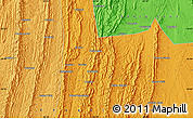 Political Map of the area around 20° 32' 59" S, 63° 40' 30" W