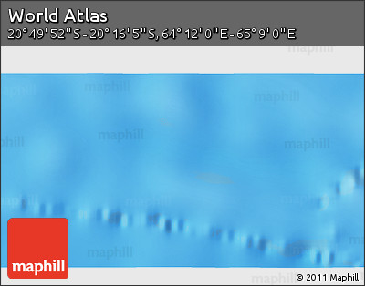 Physical 3D Map of the Area around 20° 32' 59" S, 64° 40' 30" E
