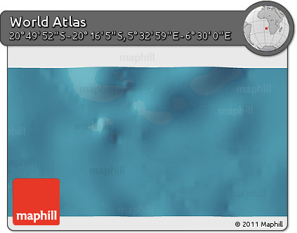 Satellite 3D Map of the Area around 20° 32' 59" S, 6° 1' 30" E