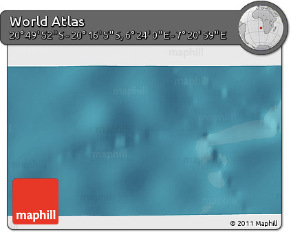 Satellite 3D Map of the Area around 20° 32' 59" S, 6° 52' 30" E