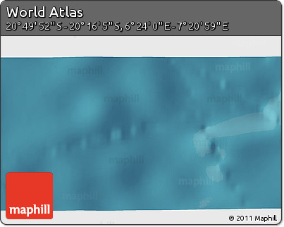 Satellite 3D Map of the Area around 20° 32' 59" S, 6° 52' 30" E