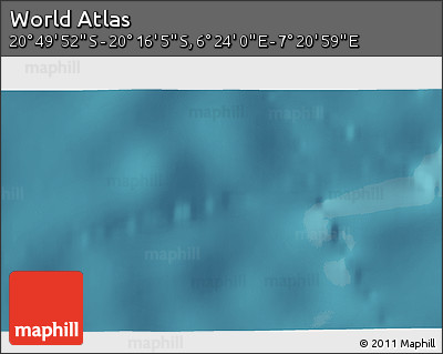Satellite 3D Map of the Area around 20° 32' 59" S, 6° 52' 30" E