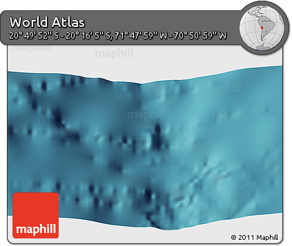 Satellite 3D Map of the Area around 20° 32' 59" S, 71° 19' 29" W