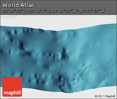 Satellite 3D Map of the Area around 20° 32' 59" S, 71° 19' 29" W
