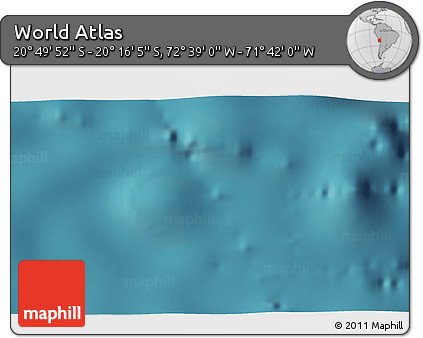 Satellite 3D Map of the Area around 20° 32' 59" S, 72° 10' 30" W