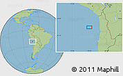 Savanna Style Location Map of the area around 20° 32' 59" S, 72° 10' 30" W