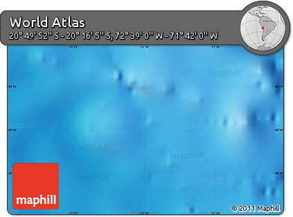 Physical Map of the Area around 20° 32' 59" S, 72° 10' 30" W