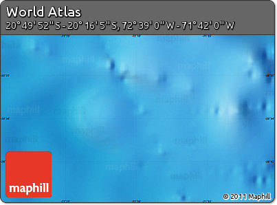 Physical Map of the Area around 20° 32' 59" S, 72° 10' 30" W