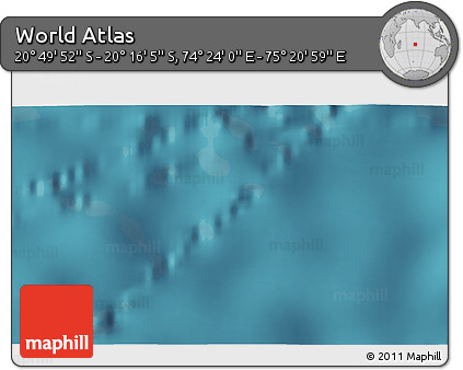 Satellite 3D Map of the Area around 20° 32' 59" S, 74° 52' 30" E