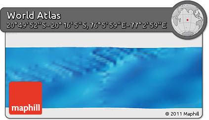 Physical Panoramic Map of the Area around 20° 32' 59" S, 76° 34' 29" E