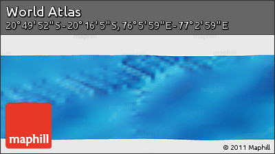 Physical Panoramic Map of the Area around 20° 32' 59" S, 76° 34' 29" E