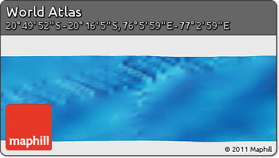 Physical Panoramic Map of the Area around 20° 32' 59" S, 76° 34' 29" E