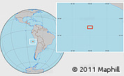 Gray Location Map of the area around 20° 32' 59" S, 78° 7' 30" W