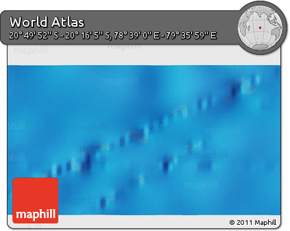 Physical 3D Map of the Area around 20° 32' 59" S, 79° 7' 30" E