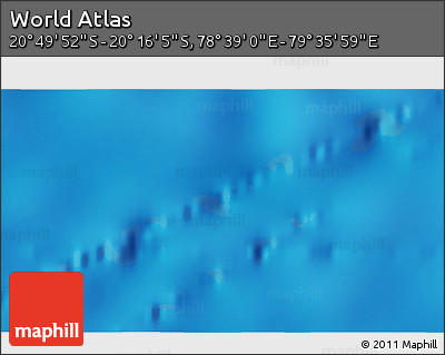 Physical 3D Map of the Area around 20° 32' 59" S, 79° 7' 30" E