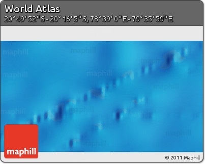 Physical 3D Map of the Area around 20° 32' 59" S, 79° 7' 30" E