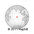 Outline Map of the Area around 20° 32' 59" S, 82° 31' 30" E, rectangular outline