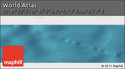 Satellite Panoramic Map of the Area around 20° 32' 59" S, 94° 25' 30" E