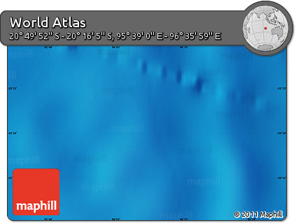 Physical Map of the Area around 20° 32' 59" S, 96° 7' 30" E