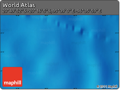 Physical Map of the Area around 20° 32' 59" S, 96° 7' 30" E