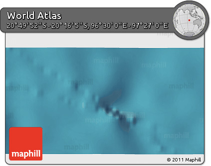 Satellite 3D Map of the Area around 20° 32' 59" S, 96° 58' 29" E