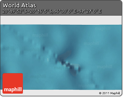 Satellite 3D Map of the Area around 20° 32' 59" S, 96° 58' 29" E