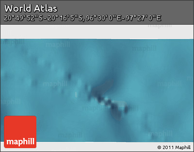Satellite 3D Map of the Area around 20° 32' 59" S, 96° 58' 29" E